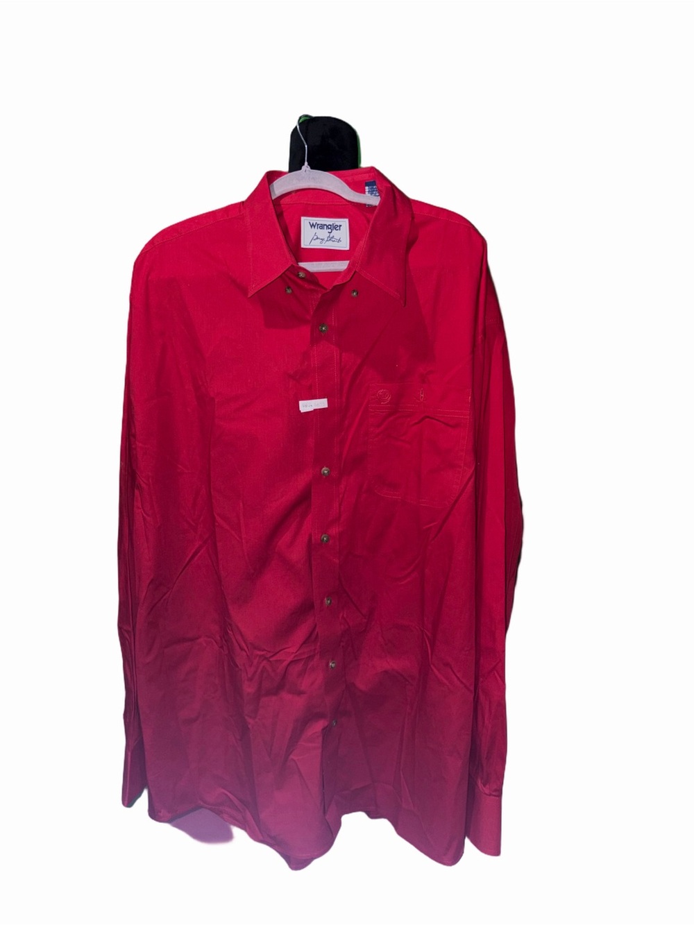 🆕💜 Wrangler George Strait Men’s 2XLT Red Western Button Down Shirt